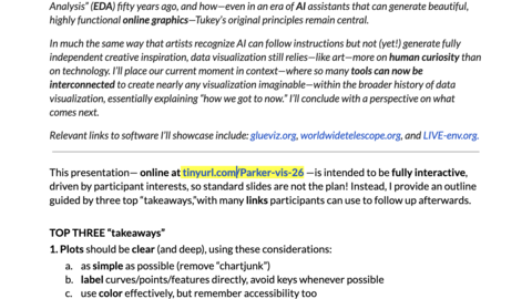 Preview of text from "The Art of Visualization" presentation
