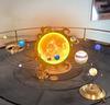 Virtual solar system superimposed over Pope Orrery