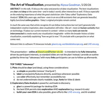 Preview of text from "The Art of Visualization" presentation