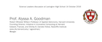 Screen capture of title slide with Alyssa Goodman title