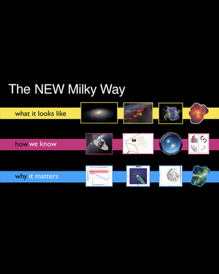 A still from the presentation that says "The NEW Milky Way: What it looks like, what we know, why it matters" along with representative images for reach question.